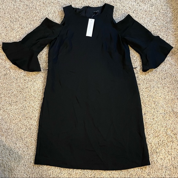 Ann Taylor Cold Shoulder Shift Dress - Picture 2 of 5